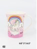 Unicorn Print Mug Cup Set (4ps) With Gift Box 350ml (12oz)